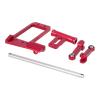 for Vanquish for Phoenix for VS4-10 F10 1/10 RC Crawler Portal Axle DIY Parts Full Hydraulic Steering Cylinder Kit with BTA Servo Mount RC Car Parts(Red) view 2