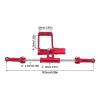 for Vanquish for Phoenix for VS4-10 F10 1/10 RC Crawler Portal Axle DIY Parts Full Hydraulic Steering Cylinder Kit with BTA Servo Mount RC Car Parts(Red) view 3