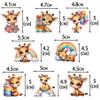 16 Pcs Giraffe Cupcake Topper Giraffe Cake Decorations Animals Party Supplies Cute Giraffe Cupcake Toppers view 3