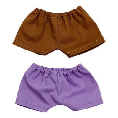 niannyyhouse 10cm 15cm 20cm Plush Doll Clothes Pants Multi-Color Casual Trousers Doll Dressup (a5, 20cm)