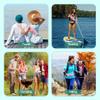 Wedhapy Seashell Bag Kids 2 PCs Mesh Beach Bag Zippered Beach Toy Bag with Adjustable Strap Seashell Collecting Bag Waist Bag for Boys Girls Seashell Collecting Bag view 3