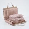 Childrens Portable Bedding - Sleeping Bags - Gifts for Kids - 100% Organic Cotton - Suitable for Boys & Girls - Includes Mat, Pillow, & Cover -Gender Neutral Design (Brown Gingham) view 4