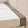 HEEBOR Bed Gap Filler/Mattress Space Filler,High-Density 45D Sponge, Removable and Washable Cover,Close Gap Between Mattress and Headboard or Wall 47"6"4"-White view 2