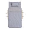 Childrens Portable Bedding - Sleeping Bags - Gifts for Kids - 100% Organic Cotton - Suitable for Boys & Girls - Includes Mat, Pillow, & Cover -Gender Neutral Design (Modern Stripe) view 2