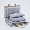 Childrens Portable Bedding - Sleeping Bags - Gifts for Kids - 100% Organic Cotton - Suitable for Boys & Girls - Includes Mat, Pillow, & Cover -Gender Neutral Design (Modern Stripe) view 3