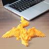 3D Printed Dragon with Wings, Flexible Articulated 3D Dragon,18 Multi Color Crystal Wyvern, Fidget Toy, 3D Printed Animal Gifts for Festival,Executive Desk Toy view 3