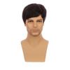 Edivd Kids Brown Wig Boys Short Brown Straight Wig Dark Brown Hair for Child Heat Resistant Synthetic Hair with Cap view 3
