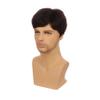 Edivd Kids Brown Wig Boys Short Brown Straight Wig Dark Brown Hair for Child Heat Resistant Synthetic Hair with Cap view 4