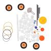 78pcs Plastic Gears Pulley Belt Rack Kits Gear Set Shaft Belt DIY Set Accessories Plastic Gears for Toys Gears view 4