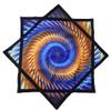 BVCY Flow Star Beginners Spinning Cloth Easy to Rotate Sided Print Juggling and Skill Toy Fingertip Rotating Flow Toy Dapo Star Yellow&Blue (R02-style2) view 1