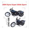 1:12 for:Harley Davidson 2004 Dyna Super Glide Sport Static Diecast Gift Collection view 2