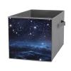 1PCS Collapsible Storage Bins with Dual Handles Fabric Storage Basket Foldable Cubes Organizer Baskets Cluster of Stars in Night Sky Storage Boxes for Organizing Clothing Cube Storage Organizer Bins view 1