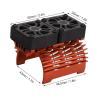 POENVFPO Brushless Motor Heatsink 27000RPM Dual Cooling Fan 40 to 42mm for 1/8 RC Car Fit 4068 4074 4082 4268 4274 Motors (Orange) view 2