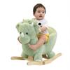 Rock My Baby Rocking Horse Green Dinosaur with Chair, Plush Stuffed Animal Rocker for Toddlers 1-3, Baby Rocker with Sweet Music, Wooden Rocking Horse Baby Animal Rocker,CPC Certified view 2