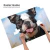 1000PCS Jigsaw Puzzle for Adults Personalized Picture Puzzle Lovely Boston Terrier Customized Wooden Puzzle for Family, Birthday, Wedding, Game Nights Gifts Animal Puzzle 29.5x19.7 inches view 3