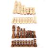 32PCS Standard Chess Pieces, Wooden Chess Piece Game of Intelligence Brain Puzzle International Chess Game Pieces Set for Parent Child Interaction Children Adults Gift view 1
