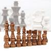 32PCS Standard Chess Pieces, Wooden Chess Piece Game of Intelligence Brain Puzzle International Chess Game Pieces Set for Parent Child Interaction Children Adults Gift view 2