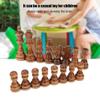 32PCS Standard Chess Pieces, Wooden Chess Piece Game of Intelligence Brain Puzzle International Chess Game Pieces Set for Parent Child Interaction Children Adults Gift view 3