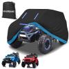 Kids Ride-On Toy Car Cover, Heavy Duty 420D Oxford Kids Electric Car Cover Waterproof All-Weather Protection for Power Wheels Jeep & Toddler Electric Vehicles, Universal Fit with Reflective Strips view 1