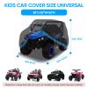 Kids Ride-On Toy Car Cover, Heavy Duty 420D Oxford Kids Electric Car Cover Waterproof All-Weather Protection for Power Wheels Jeep & Toddler Electric Vehicles, Universal Fit with Reflective Strips view 3