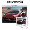 1000PCS Jigsaw Puzzle for Adults Personalized Picture Puzzle Red Race Car Customized Wooden Puzzle for Family, Birthday, Wedding, Game Nights Gifts Animal Puzzle 29.5x19.7 inches view 2