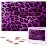 1000PCS Jigsaw Puzzle for Adults Personalized Picture Puzzle Purple Leopard Customized Wooden Puzzle for Family, Birthday, Wedding, Game Nights Gifts Animal Puzzle 29.5x19.7 inches view 1