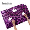 1000PCS Jigsaw Puzzle for Adults Personalized Picture Puzzle Purple Leopard Customized Wooden Puzzle for Family, Birthday, Wedding, Game Nights Gifts Animal Puzzle 29.5x19.7 inches view 3