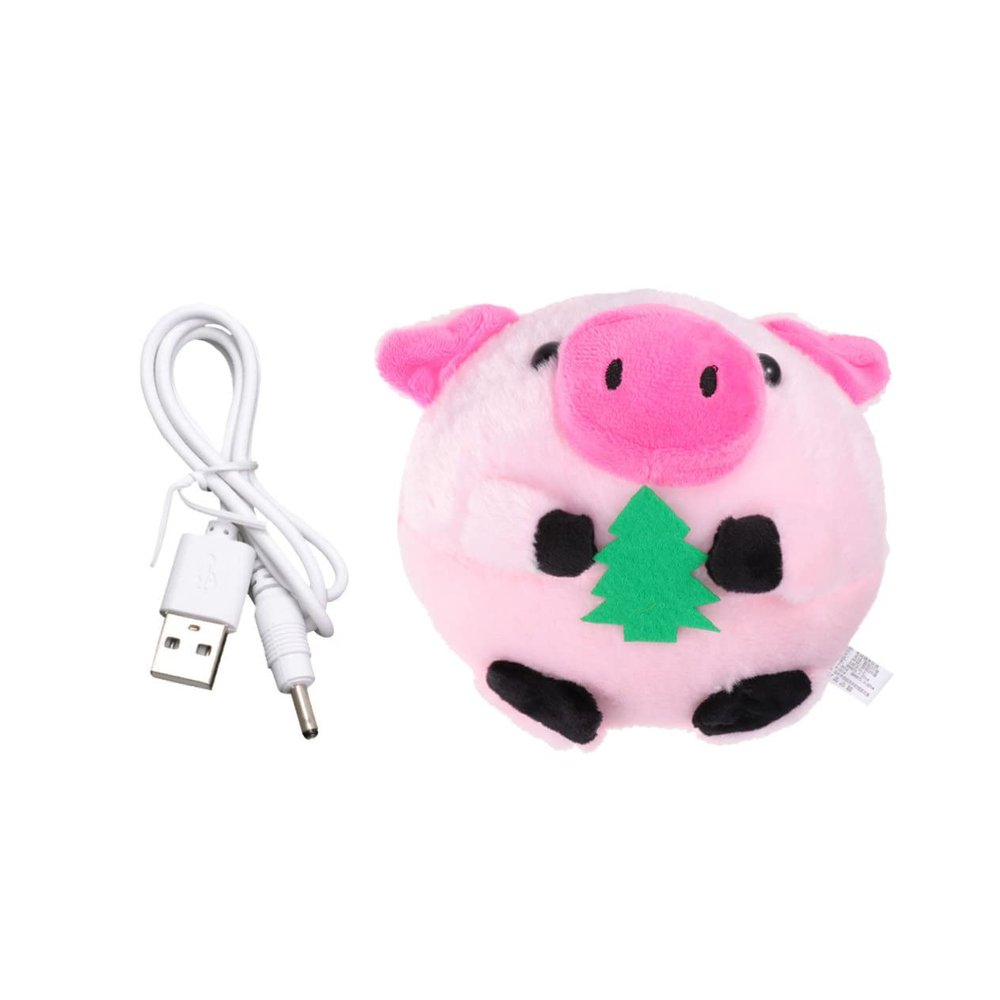 GETAJGHSD Pig Jumping Electric Plush Music Doll USB Rechargeable Singing Plush Toy Songs Interactive Recording Feature for Boys and Girls Birthdays and Christmas Decor