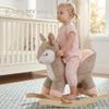 Rock My Baby Rocking Horse Deer with Chair, Plush Stuffed Animal Rocker for Toddlers 1-3, Baby Rocker with Sweet Music, Animal Ride on,Pink Deer,CPC Certified view 2