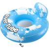 2025 New & Upgraded River Tubes for Floating Heavy Duty, Inflatable Float for Beach Lake Rafting, Fool Floats with Mesh Bottom, Cup Holder, Backrest view 1
