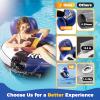 2025 New & Upgraded River Tubes for Floating Heavy Duty, Inflatable Float for Beach Lake Rafting, Fool Floats with Mesh Bottom, Cup Holder, Backrest view 4