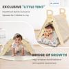 BlueWood Pikler Triangle Set with Cushion, 8-in-1 Climbing Toys for Toddlers, Montessori Philosophy Play Jungle Gym with Arch, Ramp, Ladder(Mauve Pink) view 2