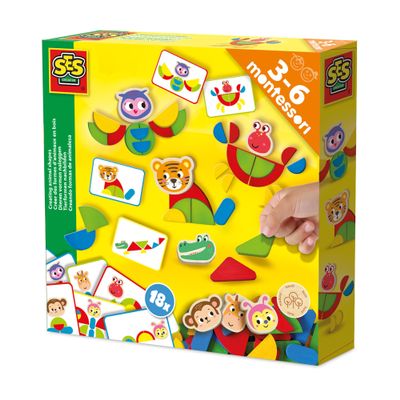 Creative Animal Set: Montessori-Inspired Imagination Builder by SES Creative