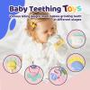 Baby Rattles 0-6 Months, Baby Teething Toys with Storage Case, Infant Toys 0-3-6-12 Months, Baby Girl Toys, Best Newborn Christmas Gift for Babies Infants Boy Girl view 3