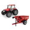 1/16 Case IH Puma 180 Tractor & Red J&M 875 Grain Cart Set, ERTL Big Farm 46072-46215-Set view 1