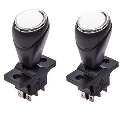 2Pcs weelye Children's Electric Car Joystick Toy Bumper Car Forward Reverse Switch On The Car Forward and Backward Switch, Children Rotate 360 Degrees Toy Car Push Rod Shift Automatic Reset Switch