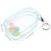 MERRYHAPY 1set Portable Clear Keychain Display Bag for Mini Figures Collectibles Organizer with Zipper Closure Travel-friendly Doll Storage Case for Showcasing Toys view 2