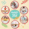 Acorn Avenue Non Slip Balance Board, 35 Inch Non Slip Felt Rocker Board Durable Wood, Kids Toddler Open Ended Learning Toy, Yoga Curvy Board view 2
