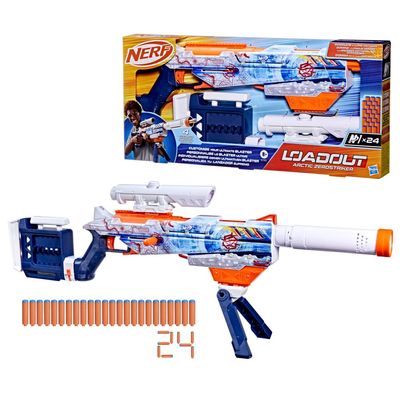 Nerf Loadout Arctic Zerostriker Blaster and N1 Darts