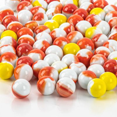 Sukh Glass Marbles Bulk - 70 Pcs 16mm Canicas Large Glass Decorative Marbles Run Assorted Sizes Mix 2 Colors for Vases Filler,Chinese Checkers,Board Game,Party Decor
