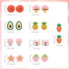 9 Pairs Kids Clip On Earrings for Little Girls, Vegetable Fruit Flower Toddler Earrings with Ear Pads for Teen Jewelry Gift view 2