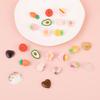 9 Pairs Kids Clip On Earrings for Little Girls, Vegetable Fruit Flower Toddler Earrings with Ear Pads for Teen Jewelry Gift view 3