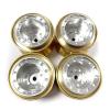 4Pcs Brass Clamp Ring Metal 1.0 Wheel Rim Wheel Hub for FMS FCX24 Max for SMA-sher 1/24 RC Crawler Car Upgrade Parts,2 view 1