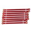 DUHWQ 8Pcs 313Mm Aluminum Link Rods Compatible with 1/10 Scale RC Crawler(RED) view 1