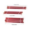 DUHWQ 8Pcs 313Mm Aluminum Link Rods Compatible with 1/10 Scale RC Crawler(RED) view 4