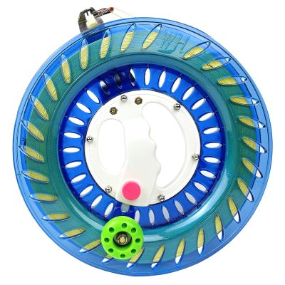 10.2 in Kite Reel Winder with Line, String Reel for Kids & Adults, Easy to Use String and Spool, it Comes with Durable Kite Thread and Connector (Dark Blue)