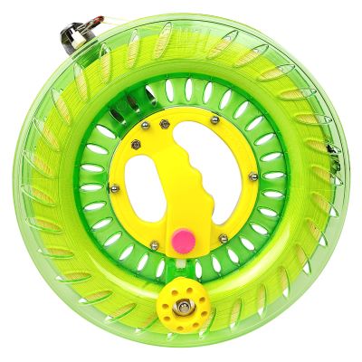 10.2 in Kite Reel Winder with Line, String Reel Winder for Kids & Adults, Easy to Use String and Spool, it Comes with Durable Line and Connector (Green)