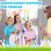 100 Pack Non Candy Easter Basket Goodie Bag Stuffers Fillers for Toddlers Bulk, Mini Bubbles Party Favor Supplies for Kids, Small Bunny Egg Toys Gifts Treats Trinkets Prize for Classroom Boys Girls view 3