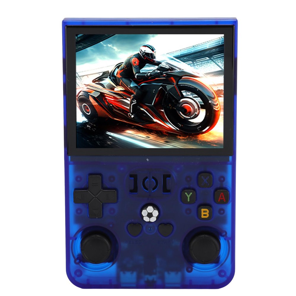 Portable Game Console, Dual 3D Joysticks 3.5 Inch Screen Handheld Game Console 640x480 for Outdoor (128GB)