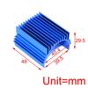 StiNGZjdM Aluminum Cooling Heatsink for 1/10 1/8 RC Car for Hobbywing 4274 4268 4068 4082 4092 4074 for Castle 1515 Brushless Motor(Green) view 3